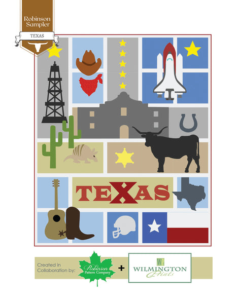 Texas Sampler - Half Kit - Applique panel & Instruction booklet