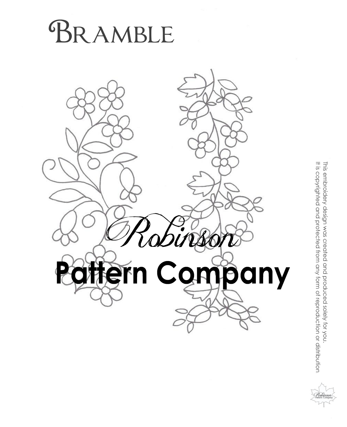 Bramble Hand Embroidery pattern