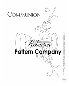 Communion Tea Towel Hand Embroidery pattern