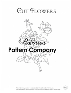 Cut Flowers Hand Embroidery pattern