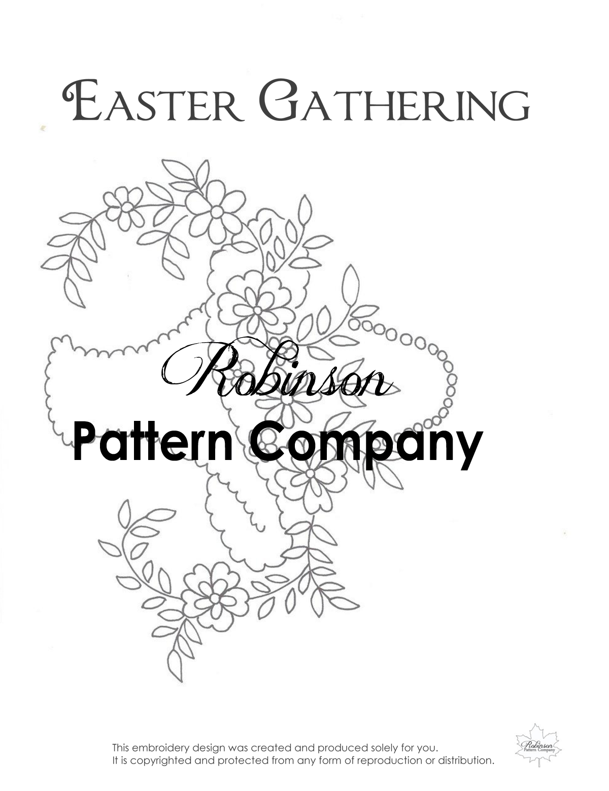 Easter Gathering Hand Embroidery pattern
