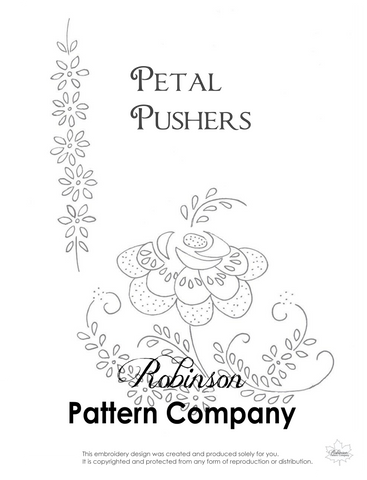 Petal Pushers Hand Embroidery pattern