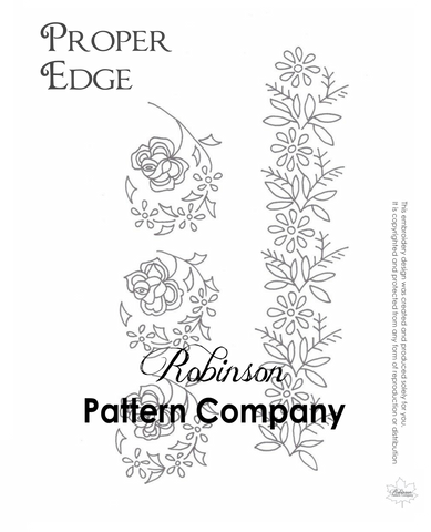 Proper Edge Hand Embroidery pattern