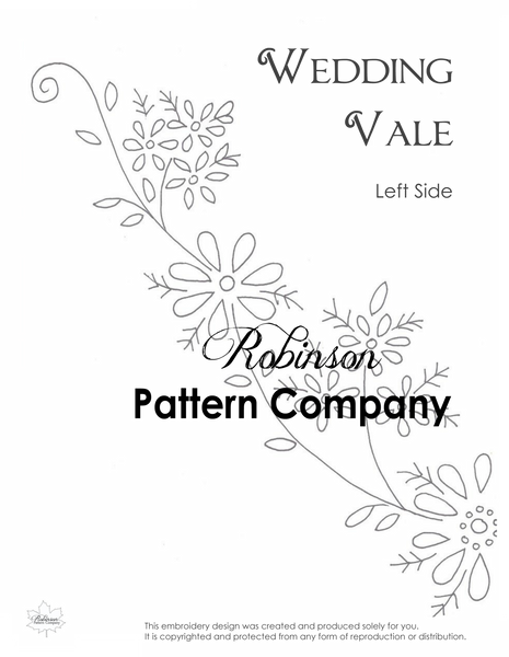 Wedding Vale Hand Embroidery pattern
