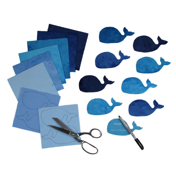 Free Applique Shapes - Whale - small