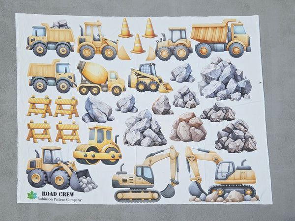 ROADWORK - Corduroy fabric panel 48" x 56"