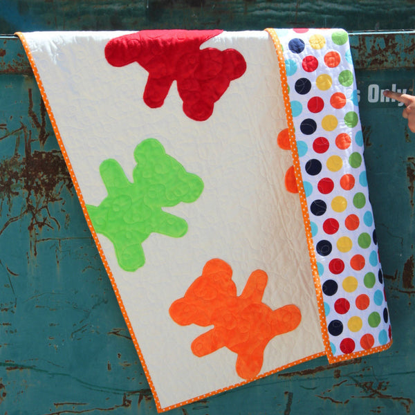 Gummie Bears Baby Quilt Pattern