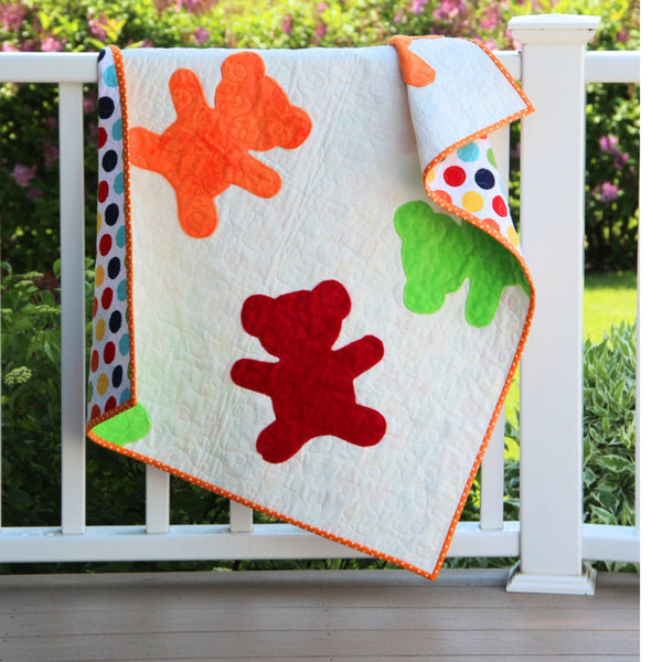 Gummie Bears Baby Quilt Pattern