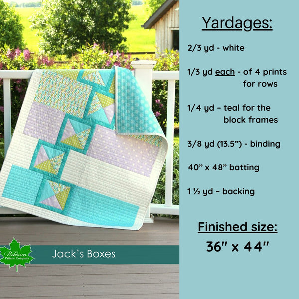 Jack's Boxes Pattern - Digital Download