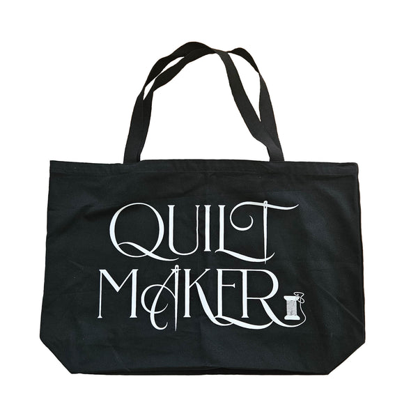 Quilt Maker tote bag - black