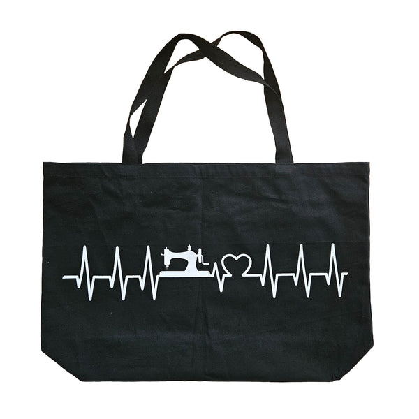 Quilt Maker tote bag - black