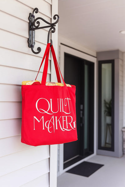 Quilt Maker tote bag - pink