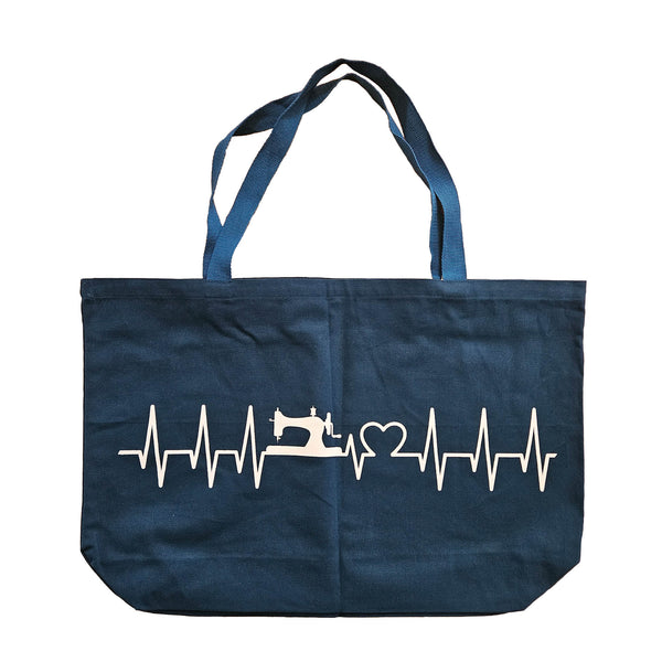 Quilt Maker tote bag - blue