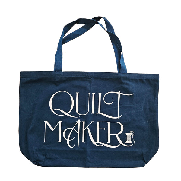 Quilt Maker tote bag - blue