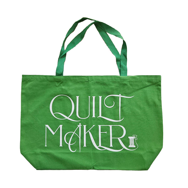 Quilt Maker tote bag - green