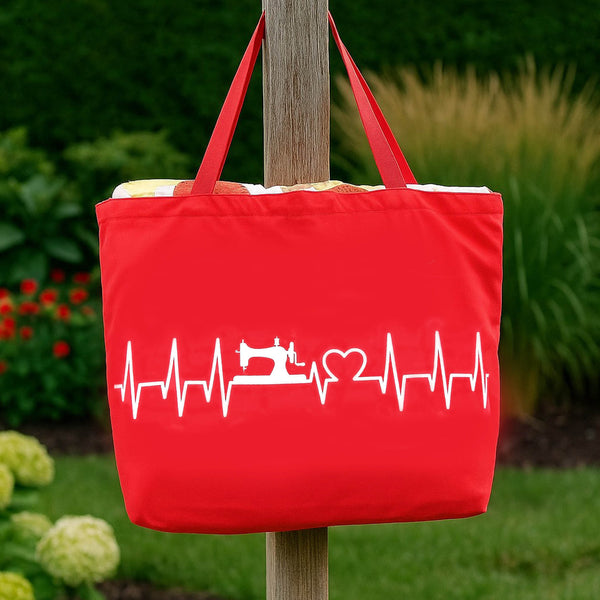 Quilt Maker tote bag - pink