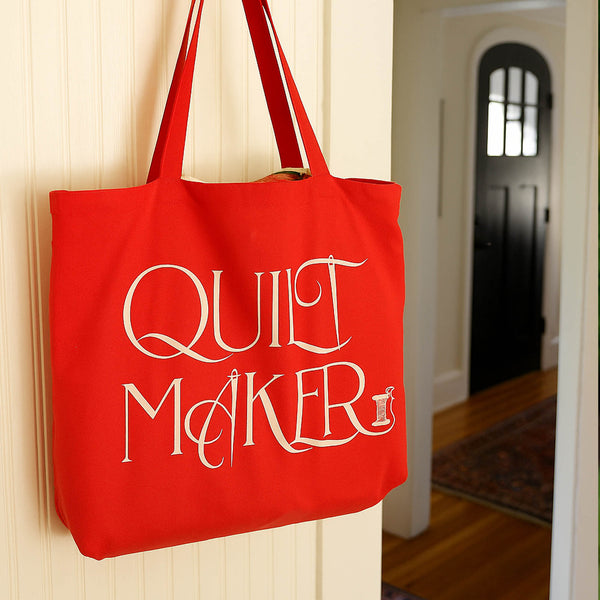 Quilt Maker tote bag - pink