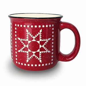 Feathered Star quilt mug