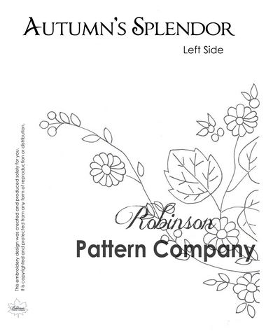 Autumn's Splendor Hand Embroidery pattern