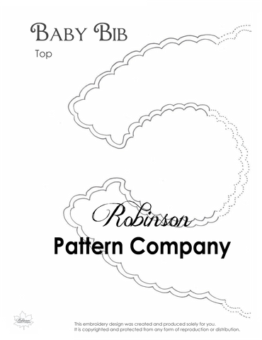 Baby Bib Hand Embroidery pattern