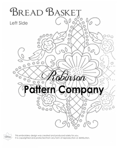 Bread Basket Hand Embroidery pattern