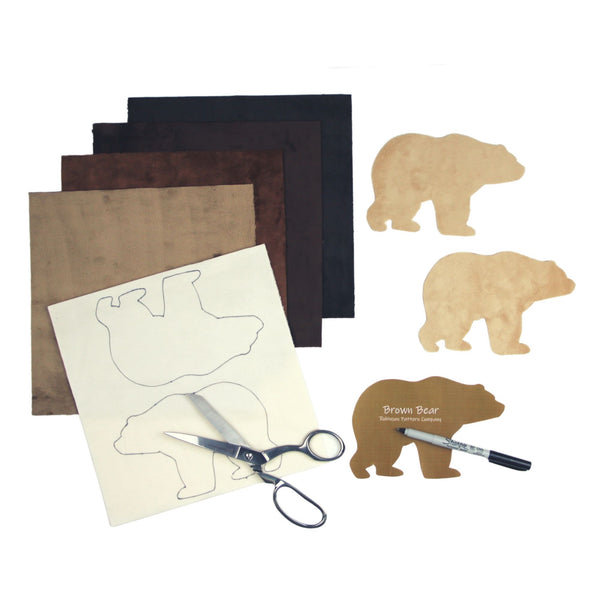 Free Applique Shapes - Brown Bear - large