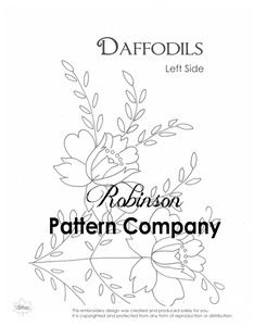 Daffodils Hand Embroidery pattern