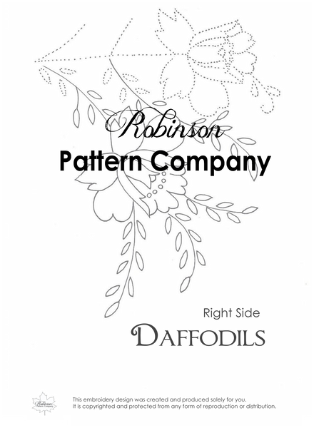 Daffodils Hand Embroidery pattern
