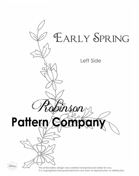 Early Spring Hand Embroidery pattern