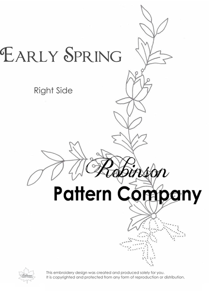 Early Spring Hand Embroidery pattern
