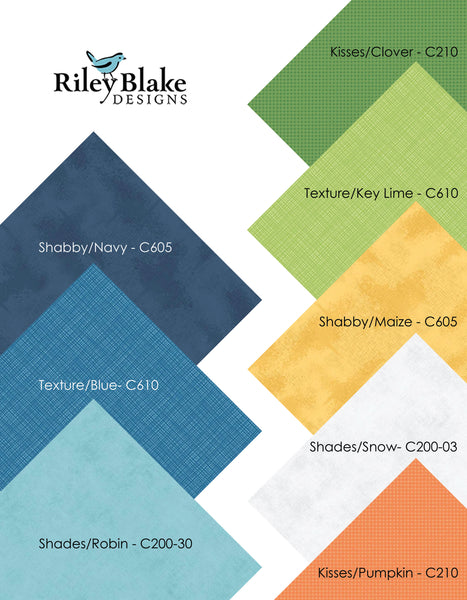Riley Blake fabrics used in quilt kit