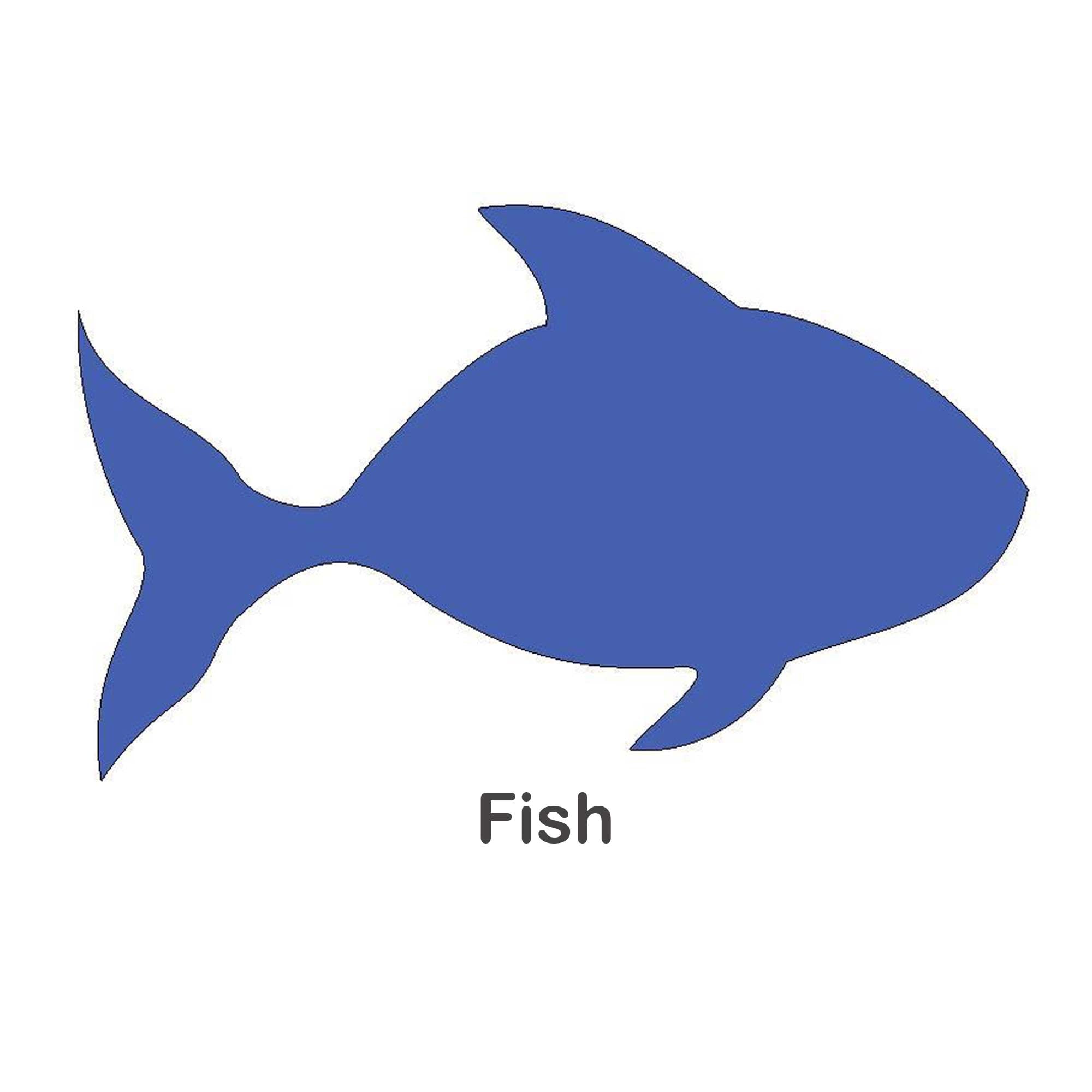 Free Applique Shapes - Fish - small
