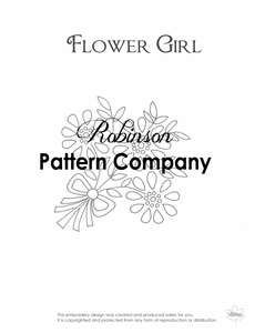 Flower girl embroidery
