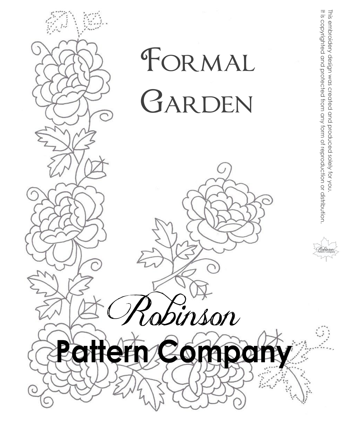 Formal Garden Hand Embroidery pattern