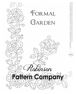 Formal Garden Hand Embroidery pattern