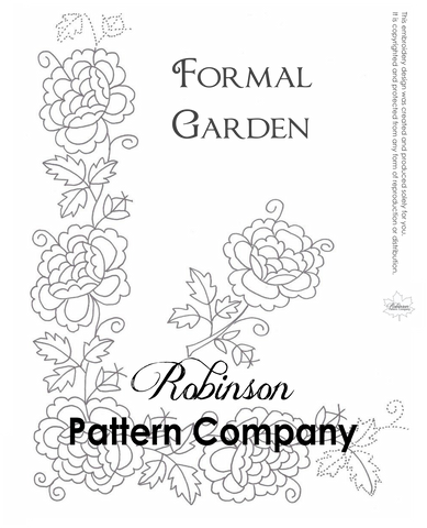 Formal Garden Hand Embroidery pattern