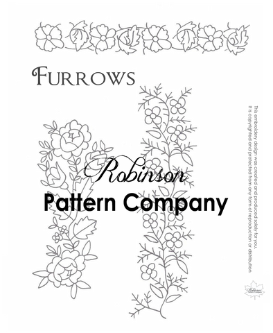Furrows Hand Embroidery pattern