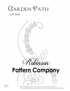 Garden Path Hand Embroidery pattern