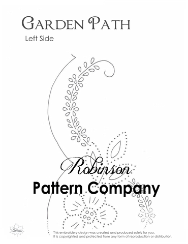 Garden Path Hand Embroidery pattern