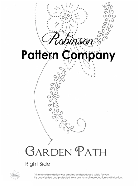 Garden Path Hand Embroidery pattern