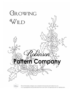 Growing Wild Hand Embroidery pattern