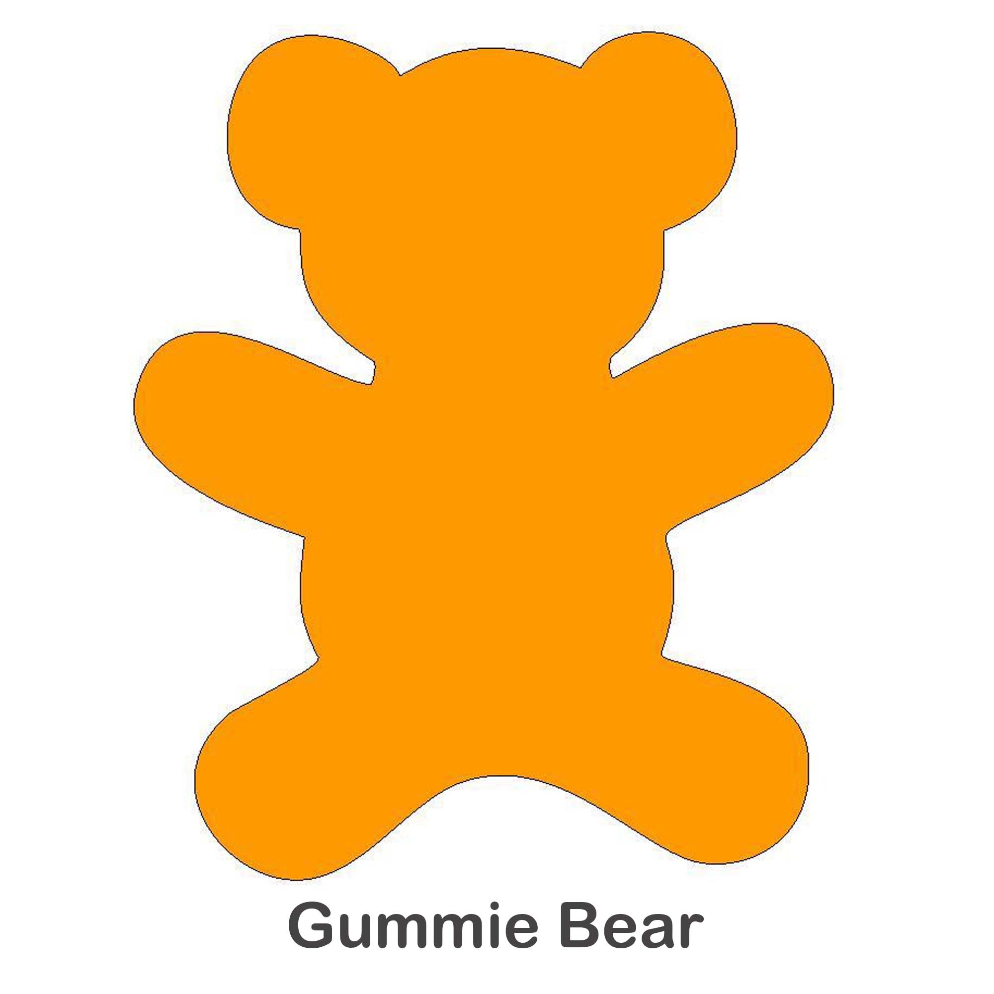 Free Applique Shapes - Gummie Bear - small