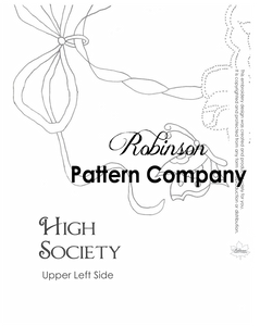 High Society Hand Embroidery pattern