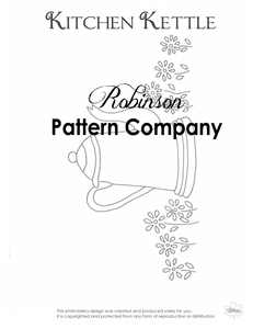 Kitchen Kettle Hand Embroidery pattern