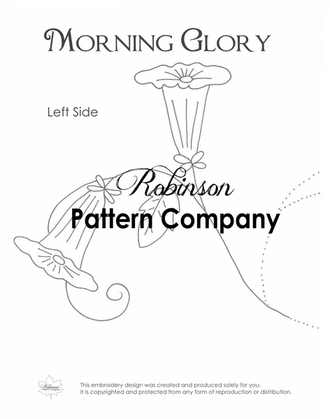 Morning Glory Hand Embroidery pattern