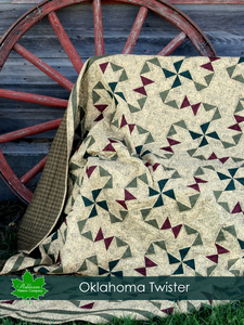 Oklahoma Twister Quilt Pattern - Digital Download