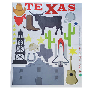 Texas Sampler - Half Kit - Applique panel & Instruction booklet