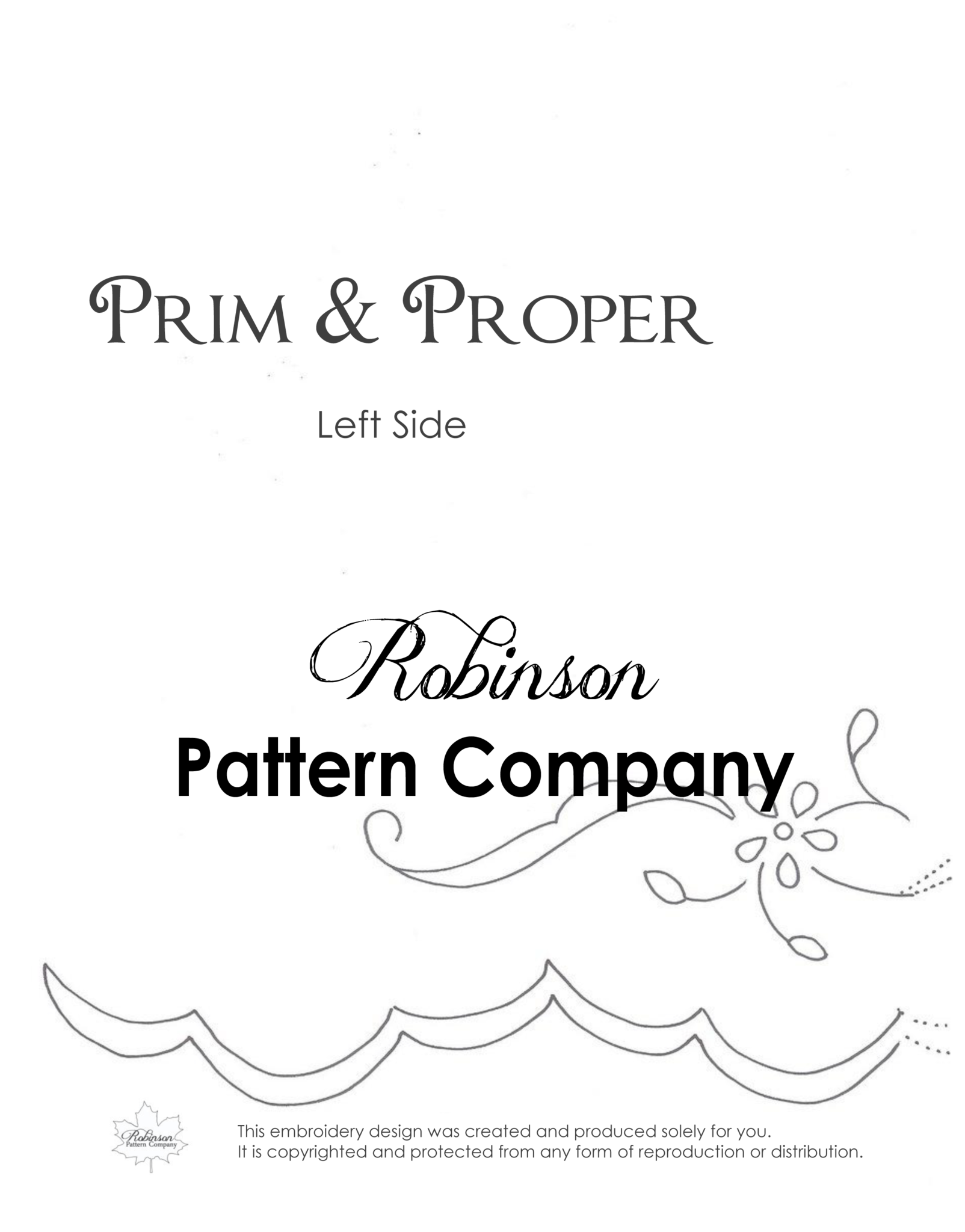 Prim & Proper Hand Embroidery pattern