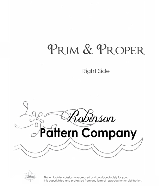 Prim & Proper Hand Embroidery pattern