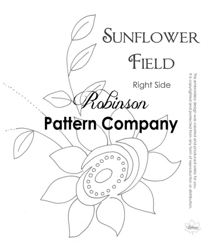 Sunflower Field Hand Embroidery pattern